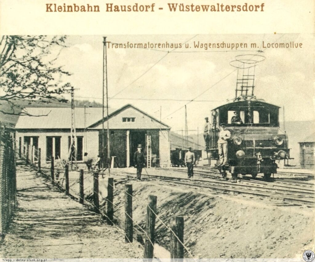 fot. 1938 - lokomotywownia w Walimiu