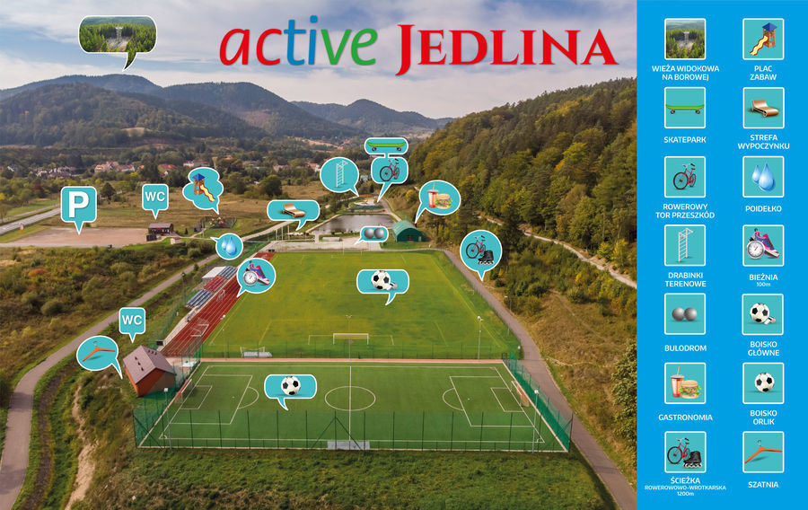 Mapa Kompleksu Active Jedlina 