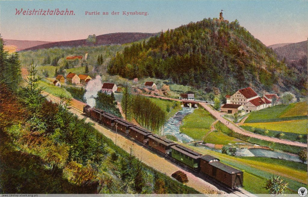 Zagórze Śląskie - Linia kolejowa na początku XX w.